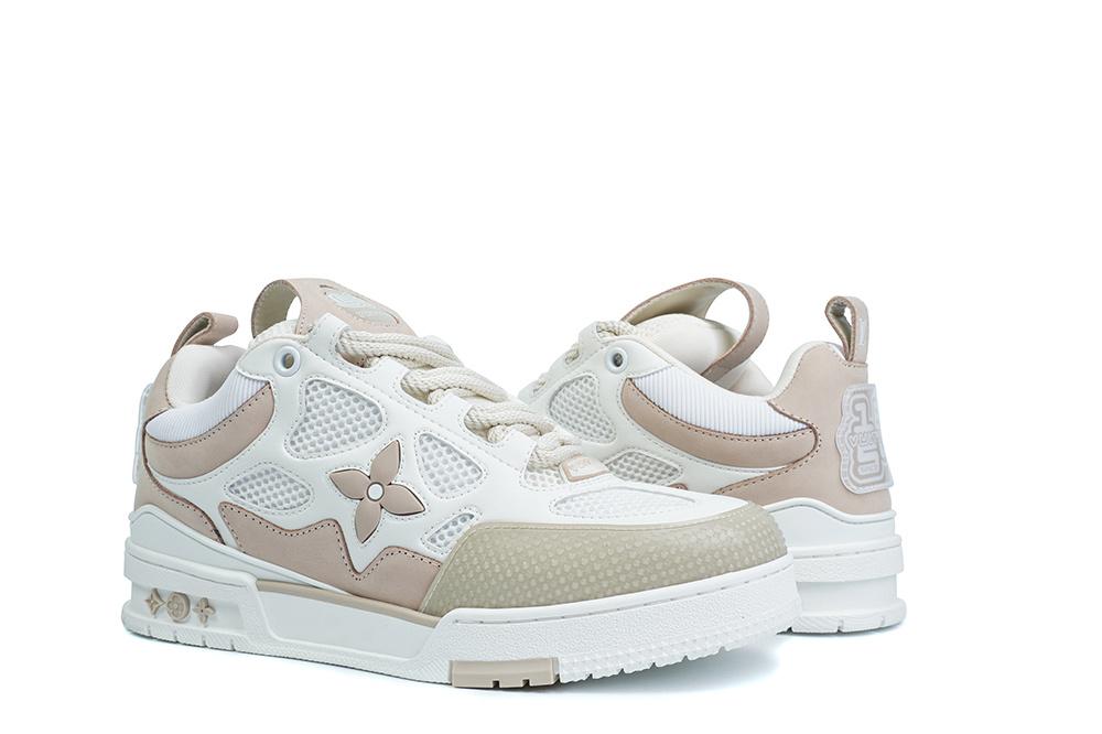 PK god Louis Vuitton LV Skate Sneaker Beige White retail materials ready to ship